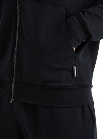 Blackspade Erkek Siyah Tek Kapüşonlu Sweatshirt 40608 