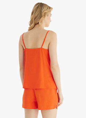 Mercan Kadın V Yaka Orta Bel Normal Kalıp Pijama Takımı 60531