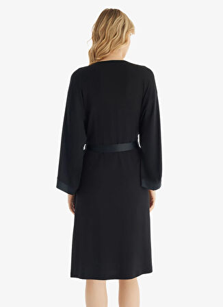 Blackspade Düz Siyah Kadın Sabahlık 51800