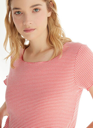 Blackspade Yuvarlak Yaka Düz Pembe Kadın T-Shirt 60549