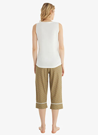 Blackspade V Yaka Düz Beyaz Kadın Pijama Takımı 51864