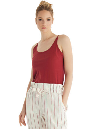 Blackspade Kadın Bordo T-Shirt 60558 
