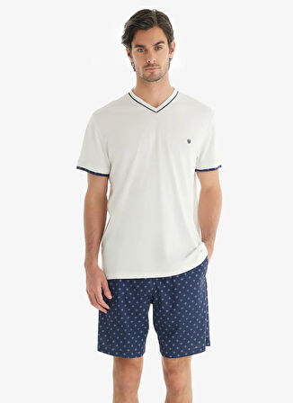 Blackspade Beyaz Erkek Pijama Takımı 40712