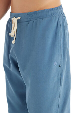 Mavi Erkek Normal Bel Normal Kalıp Pijama Alt 40740