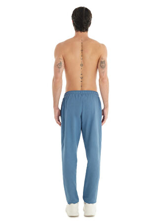 Mavi Erkek Normal Bel Normal Kalıp Pijama Alt 40740
