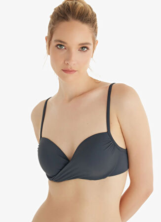 Blackspade Antrasit Kadın Bikini Üst 10727