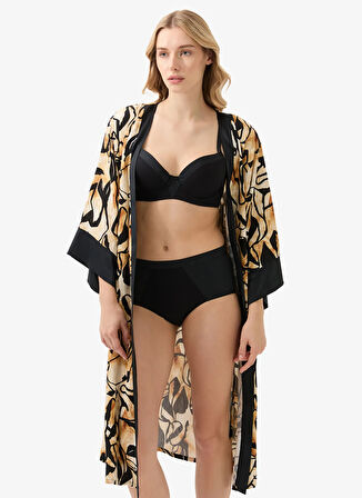 Blackspade Baskılı Karamel Kadın Sabahlık 51925