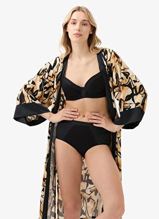 Blackspade Baskılı Karamel Kadın Sabahlık 51925