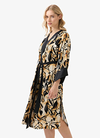 Blackspade Baskılı Karamel Kadın Sabahlık 51925