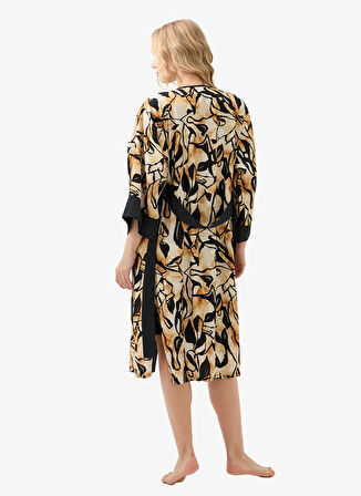 Blackspade Baskılı Karamel Kadın Sabahlık 51925