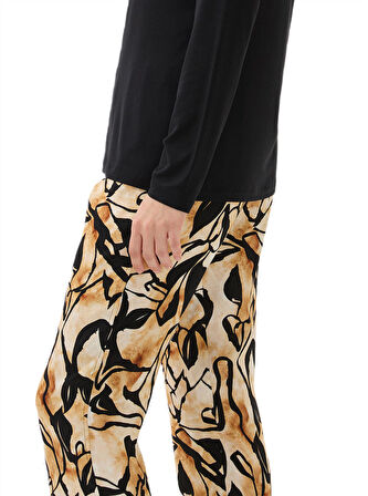 Blackspade Kadın Siyah Uzun Kol Pijama Takımı 51927