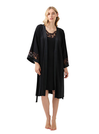Blackspade Kadın Siyah Sabahlık 51900 