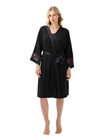 Blackspade Kadın Siyah Sabahlık 51900 