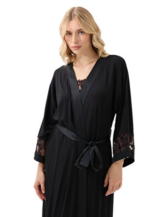 Blackspade Kadın Siyah Sabahlık 51900 