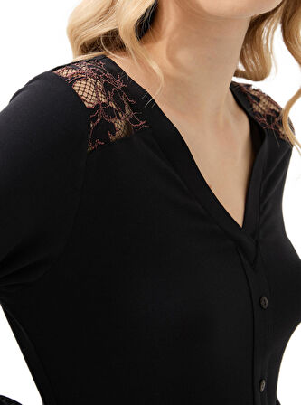 Blackspade Kadın Siyah Pijama Takımı 51902 