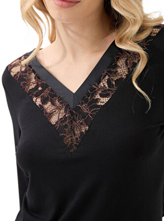 Blackspade Kadın Siyah Pijama Takımı 51903 