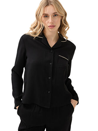 Blackspade Kadın Siyah Uzun Kol Pijama Takımı 51910 