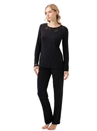 Blackspade Kadın Siyah Pijama Takımı 51917 