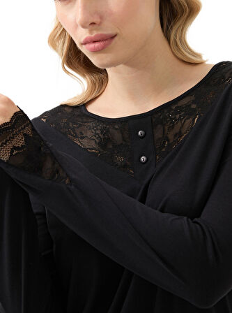 Blackspade Kadın Siyah Pijama Takımı 51917 