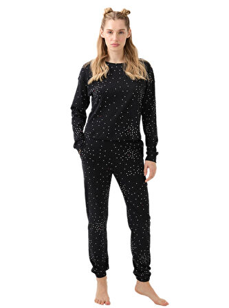 Blackspade Kadın Siyah Pijama Takımı 51945 