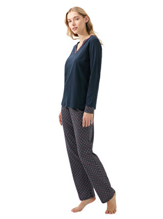Blackspade Kadın Lacivert Pijama Takımı 51913 