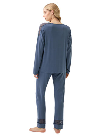 Blackspade Kadın Mavi Pijama Takımı 51931 