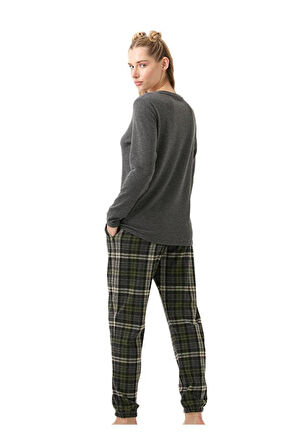 Blackspade Kadın Antrasit Pijama Takımı 51936 