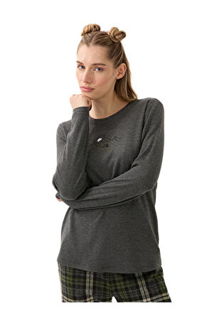 Blackspade Kadın Antrasit Pijama Takımı 51936 