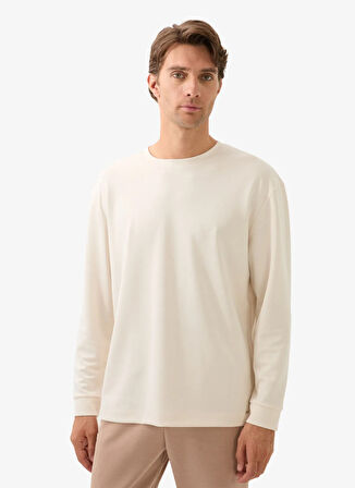 Blackspade Yuvarlak Yaka Düz Beyaz Erkek T-Shirt 40826