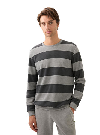 Blackspade Erkek Gri Sweatshirt 40836 