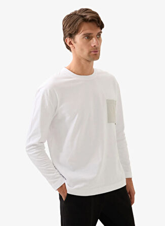 Blackspade Yuvarlak Yaka Düz Beyaz Erkek T-Shirt 40841