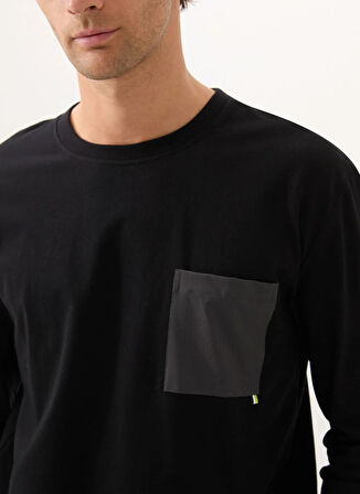 Blackspade Yuvarlak Yaka Düz Siyah Erkek T-Shirt 40841