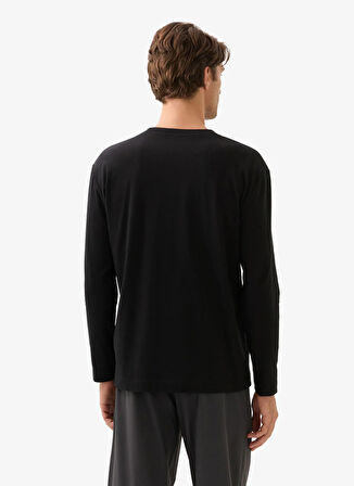 Blackspade Yuvarlak Yaka Düz Siyah Erkek T-Shirt 40841