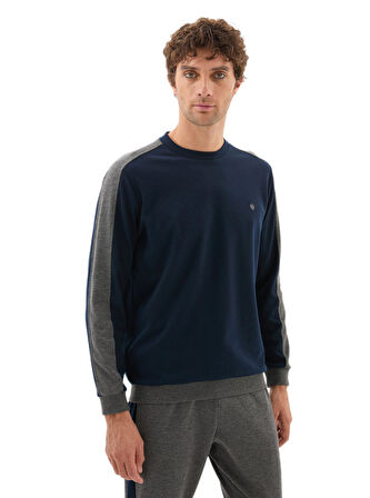 Blackspade Erkek Lacivert Uzun Kol Pijama Takımı 40802 