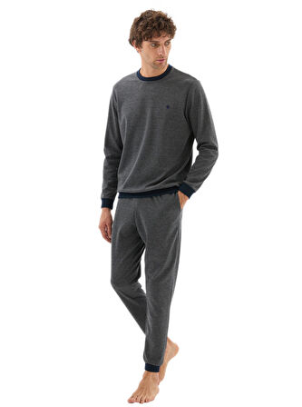 Blackspade Erkek Antrasit Uzun Kol Pijama Takımı 40801 