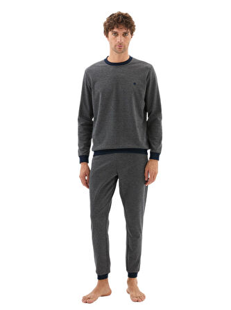 Blackspade Erkek Antrasit Uzun Kol Pijama Takımı 40801 