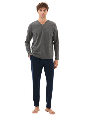 Blackspade Erkek Antrasit Uzun Kol Pijama Takımı 40800 