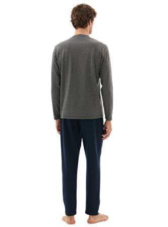 Blackspade Erkek Antrasit Uzun Kol Pijama Takımı 40800 