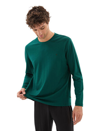 Blackspade Erkek Yeşil Uzun Kol Pijama Takımı 40783 
