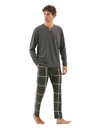 Blackspade Erkek Antrasit Pijama Takımı 40803 