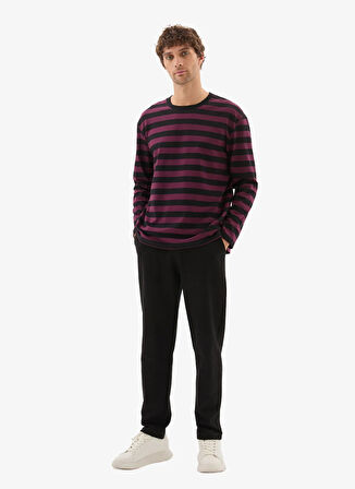 Blackspade Yuvarlak Yaka Çizgili Çok Renkli Erkek T-Shirt 40811