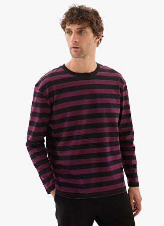 Blackspade Yuvarlak Yaka Çizgili Çok Renkli Erkek T-Shirt 40811