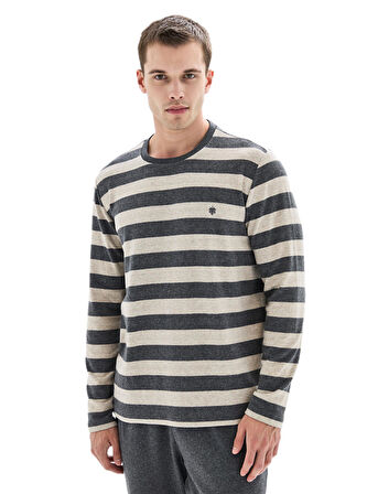 Blackspade Erkek Antrasit Uzun Kol Pijama Takımı 40858 