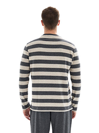 Blackspade Erkek Antrasit Uzun Kol Pijama Takımı 40858 