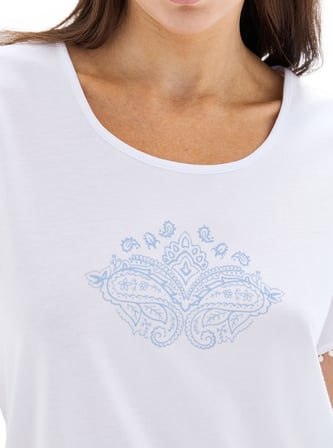 Blackspade Kadın Beyaz Kısa Kol Pijama Takımı 52027