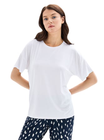 Blackspade Kadın Beyaz Kısa Kol Pijama Takımı 52077
