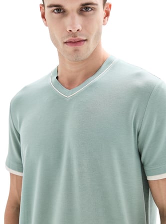 Blackspade Erkek Yeşil Kısa Kol Pijama Takımı 40887