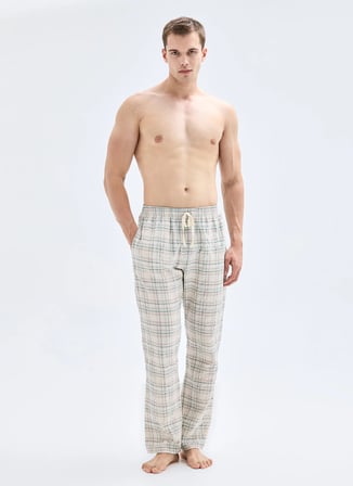 Blackspade Çok Renkli Erkek Normal Ekose Pijama Alt 40889