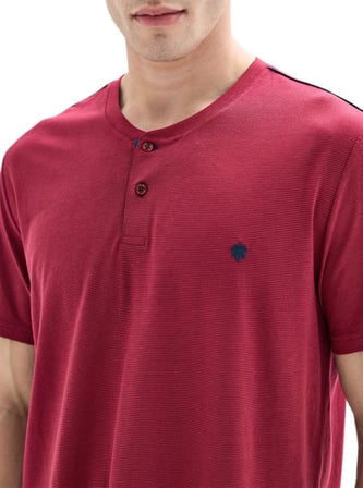 Blackspade Erkek Kırmızı Kısa Kol 3'lü Pijama Takımı 40878