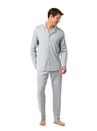 Blackspade Erkek Desenli Uzun Kol Pijama Takım 40972 